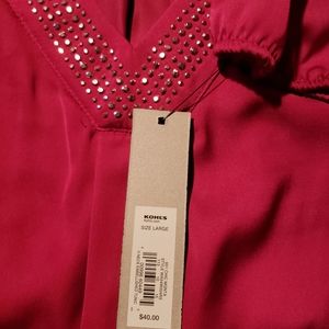 NWT, Women's blouse light raspberry color